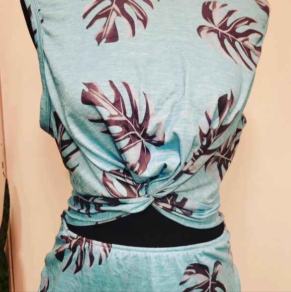 Crop top palm midi dress size xl - Picture 2 of 4